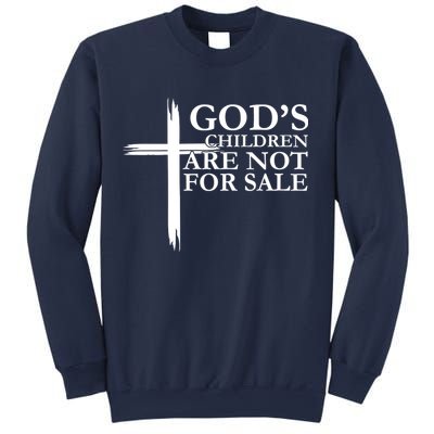 Gods Children Are Not For Sale Cross Sweatshirt