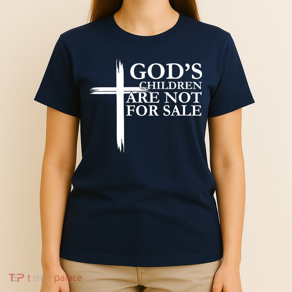 Gods Children Are Not For Sale Cross T-Shirt