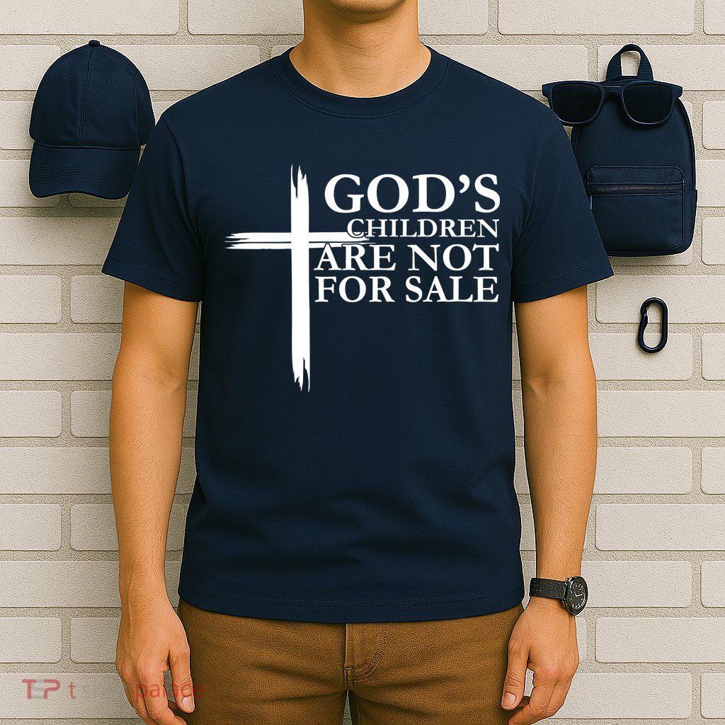 Gods Children Are Not For Sale Cross T-Shirt