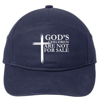 Gods Children Are Not For Sale Cross 7-Panel Snapback Hat