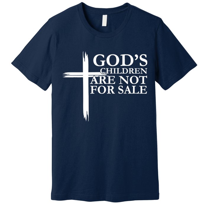 Gods Children Are Not For Sale Cross Premium T-Shirt