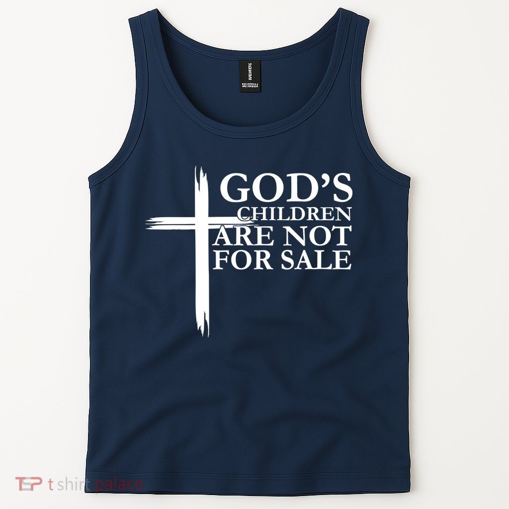 Gods Children Are Not For Sale Cross Tank Top