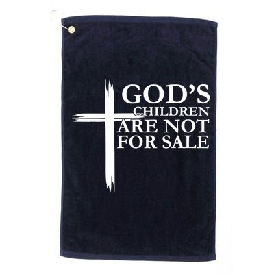 Gods Children Are Not For Sale Cross Golf Towel