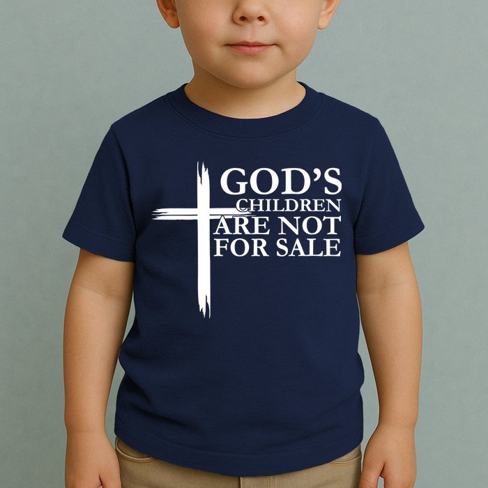 Gods Children Are Not For Sale Cross Toddler T-Shirt