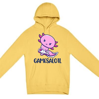 GAMESALOTL Cute Axolotl Premium Pullover Hoodie