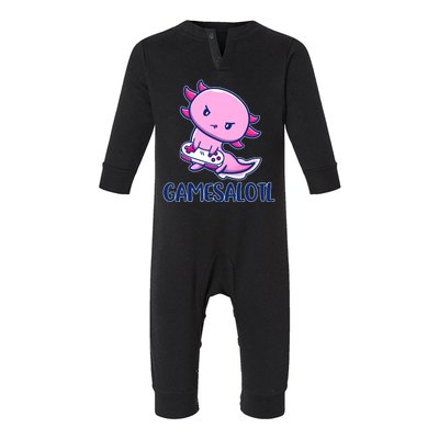 GAMESALOTL Cute Axolotl Infant Fleece One Piece