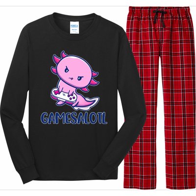 GAMESALOTL Cute Axolotl Long Sleeve Pajama Set