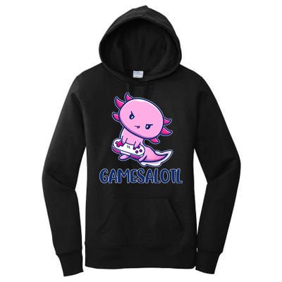 GAMESALOTL Cute Axolotl Women's Pullover Hoodie