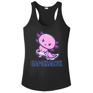 GAMESALOTL Cute Axolotl Ladies PosiCharge Competitor Racerback Tank