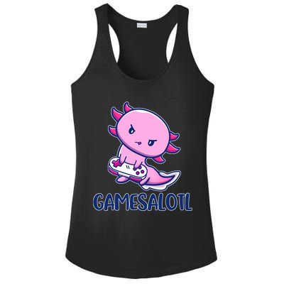 GAMESALOTL Cute Axolotl Ladies PosiCharge Competitor Racerback Tank