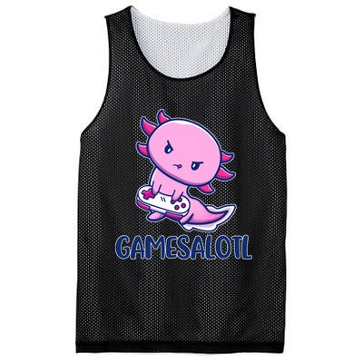 GAMESALOTL Cute Axolotl Mesh Reversible Basketball Jersey Tank