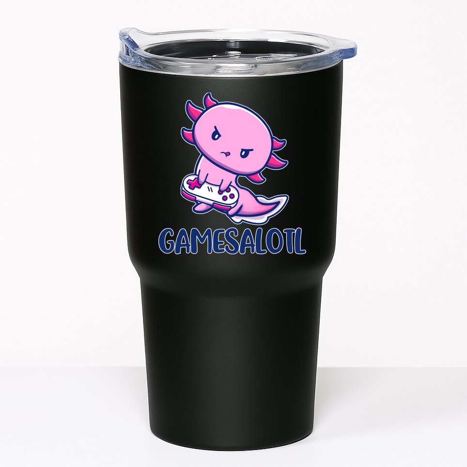 GAMESALOTL Cute Axolotl Tumbler