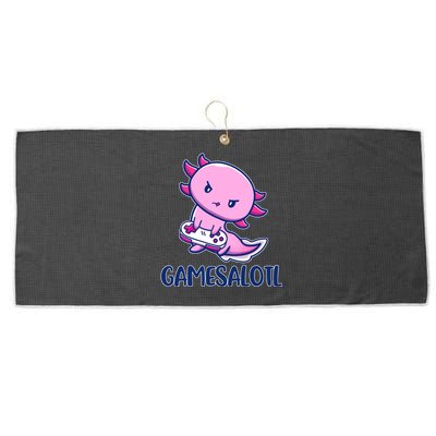 GAMESALOTL Cute Axolotl Large Microfiber Waffle Golf Towel