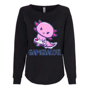 GAMESALOTL Cute Axolotl Womens California Wash Sweatshirt