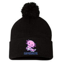 GAMESALOTL Cute Axolotl Pom Pom 12in Knit Beanie