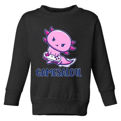 GAMESALOTL Cute Axolotl Toddler Sweatshirt