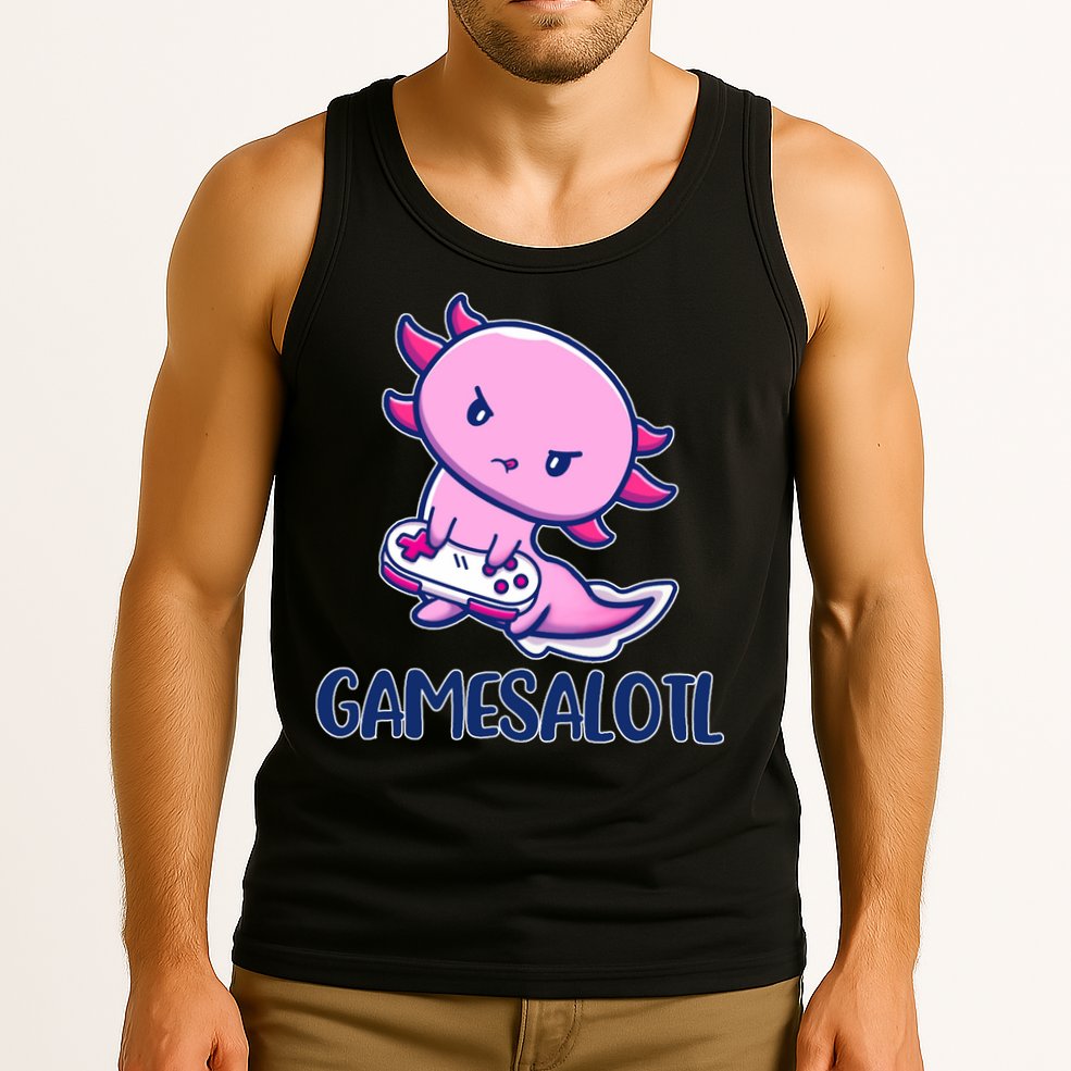 GAMESALOTL Cute Axolotl Tank Top