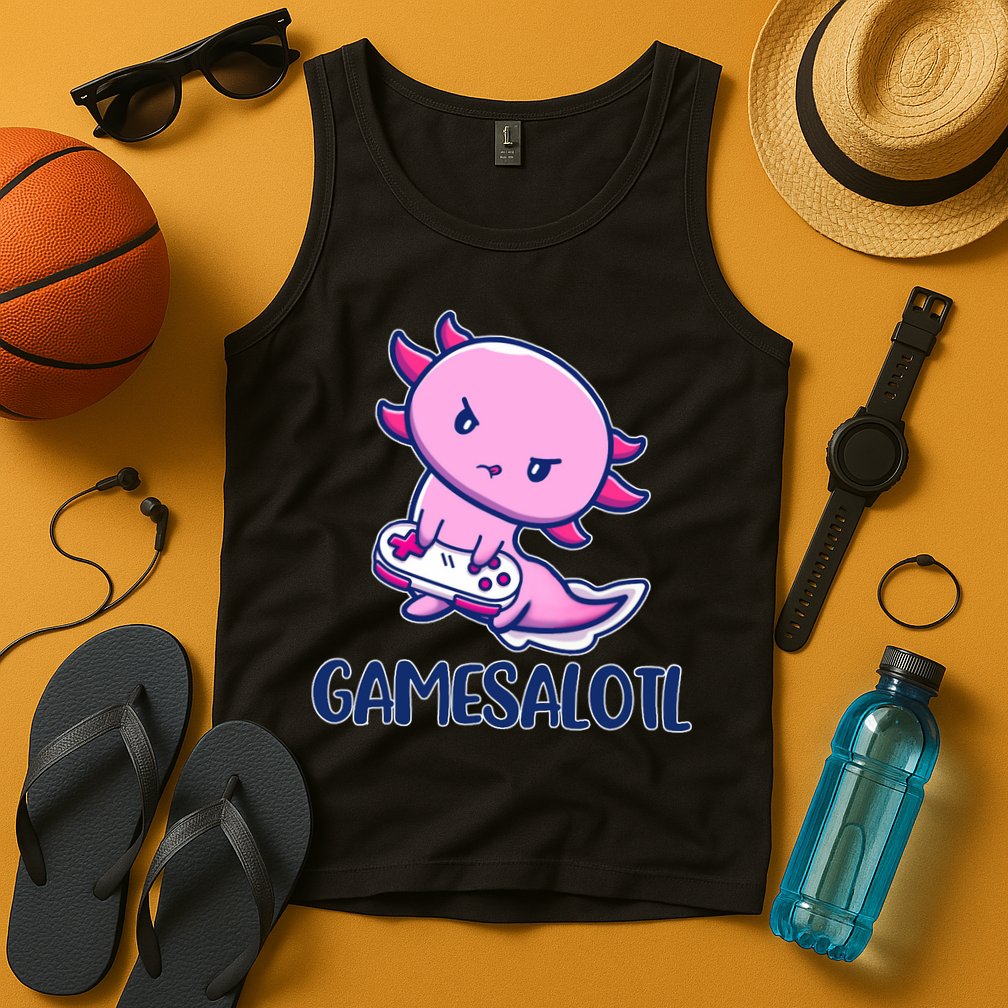 GAMESALOTL Cute Axolotl Tank Top
