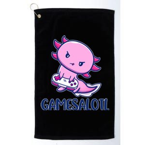 GAMESALOTL Cute Axolotl Platinum Collection Golf Towel