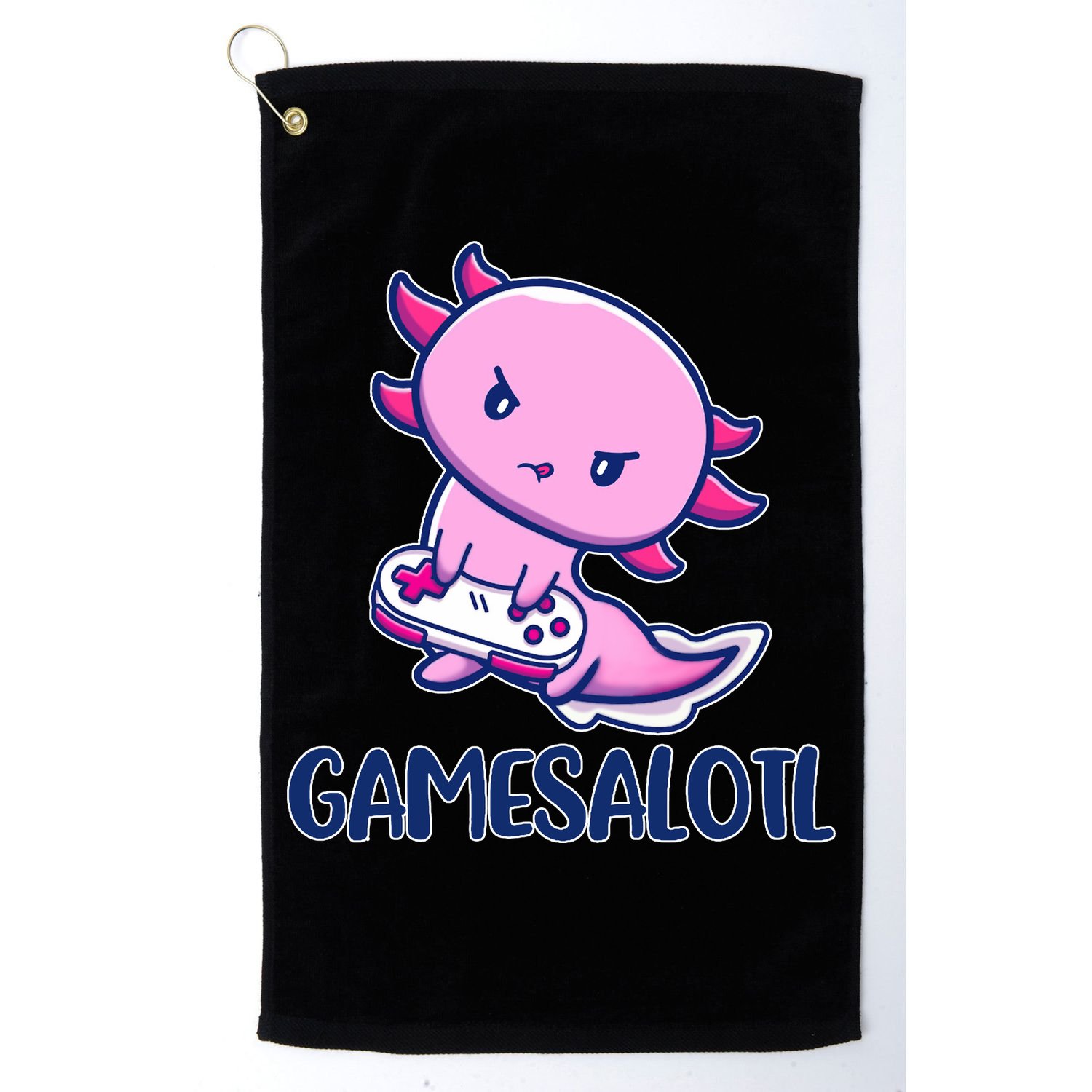 GAMESALOTL Cute Axolotl Golf Towel