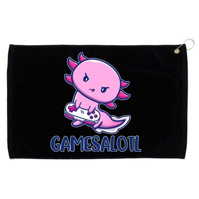 GAMESALOTL Cute Axolotl Grommeted Golf Towel