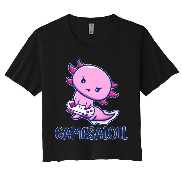 GAMESALOTL Cute Axolotl Crop Top