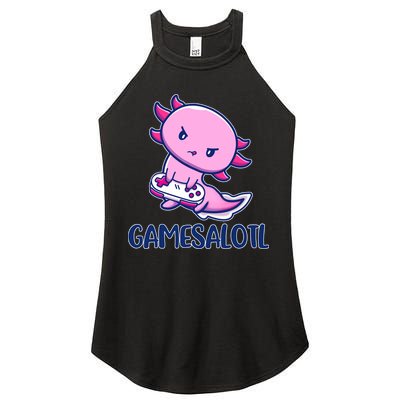 GAMESALOTL Cute Axolotl Women's Perfect Tri Rocker Tank