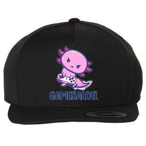 GAMESALOTL Cute Axolotl Wool Snapback Cap