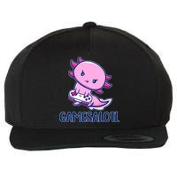 GAMESALOTL Cute Axolotl Wool Snapback Cap