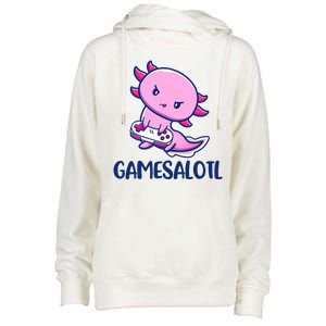 GAMESALOTL Cute Axolotl Womens Funnel Neck Pullover Hood