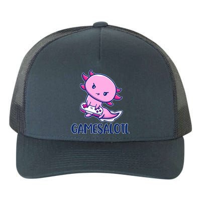 GAMESALOTL Cute Axolotl Yupoong Adult 5-Panel Trucker Hat