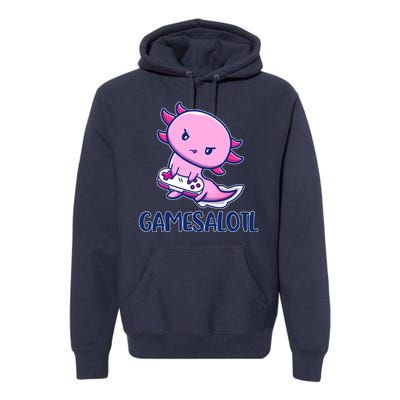 GAMESALOTL Cute Axolotl Premium Hoodie