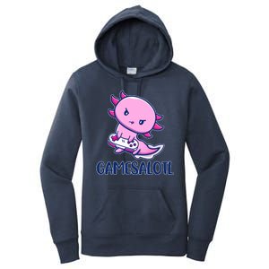 GAMESALOTL Cute Axolotl Women's Pullover Hoodie