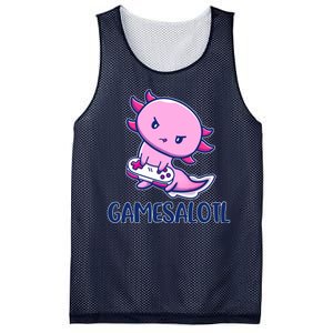 GAMESALOTL Cute Axolotl Mesh Reversible Basketball Jersey Tank