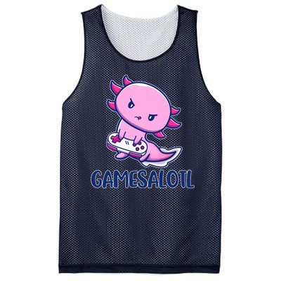 GAMESALOTL Cute Axolotl Mesh Reversible Basketball Jersey Tank