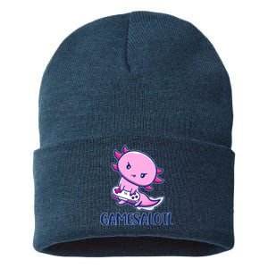 GAMESALOTL Cute Axolotl Sustainable Knit Beanie