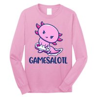 GAMESALOTL Cute Axolotl Long Sleeve Shirt