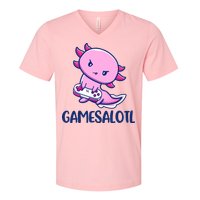 GAMESALOTL Cute Axolotl V-Neck T-Shirt