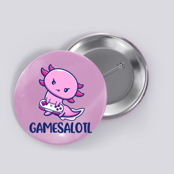 GAMESALOTL Cute Axolotl Button