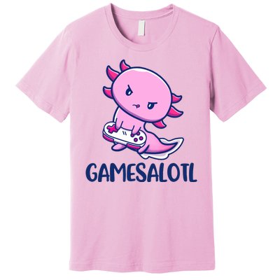 GAMESALOTL Cute Axolotl Premium T-Shirt