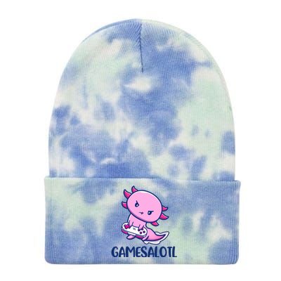 GAMESALOTL Cute Axolotl Tie Dye 12in Knit Beanie