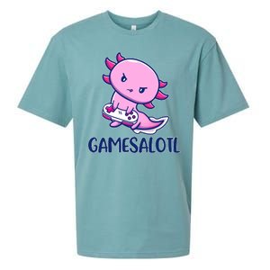 GAMESALOTL Cute Axolotl Sueded Cloud Jersey T-Shirt