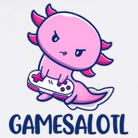 GAMESALOTL Cute Axolotl Garment-Dyed Sweatshirt
