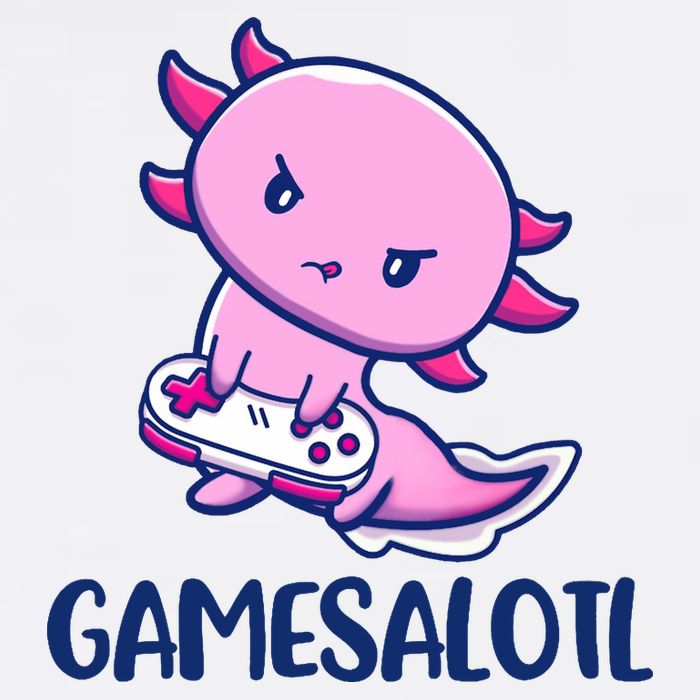 GAMESALOTL Cute Axolotl Garment-Dyed Sweatshirt