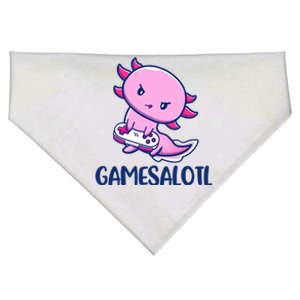 GAMESALOTL Cute Axolotl USA-Made Doggie Bandana