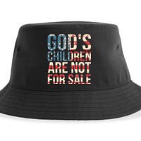 Gods Children Are Not For Sale Funny Political Human Rights Sustainable Bucket Hat