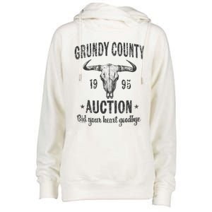 Grundy County Auction Bid Your Heart Goodbye Womens Funnel Neck Pullover Hood