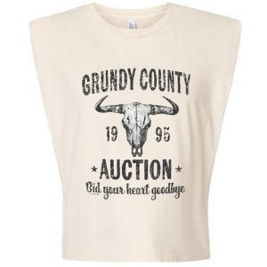 Grundy County Auction Bid Your Heart Goodbye Garment-Dyed Women's Muscle Tee