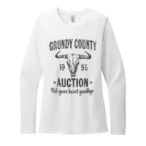 Grundy County Auction Bid Your Heart Goodbye Womens CVC Long Sleeve Shirt