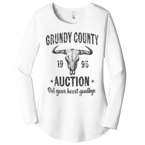 Grundy County Auction Bid Your Heart Goodbye Women's Perfect Tri Tunic Long Sleeve Shirt